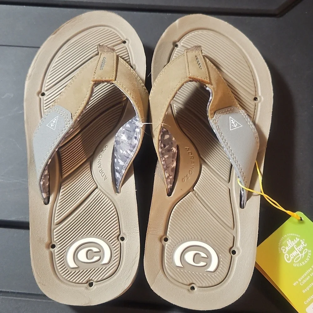 Cobian Men's Draino 3 Sandals: Tan: New With Tags: Size 8